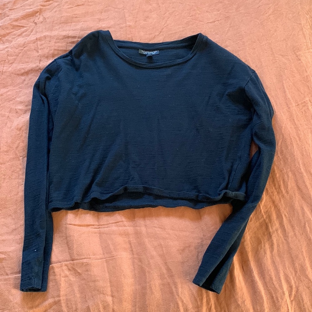 Black Topshop Crop Top